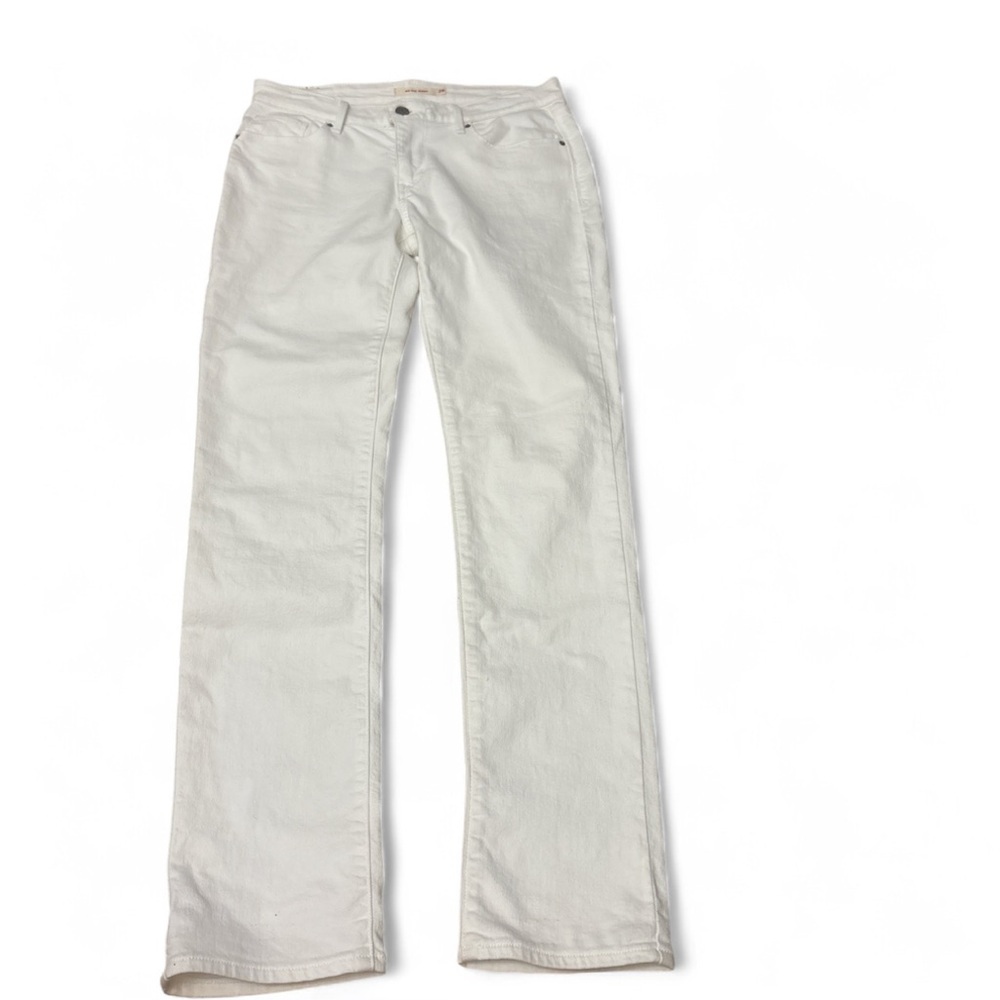Levi's White Denim Jeans Women's Size 6 29x30 Mid Rise Skinny